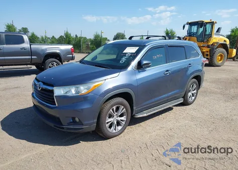 2014 Toyota Highlander Xle V6 from USA, damaged, VIN 5TDKKRFH4ES014041